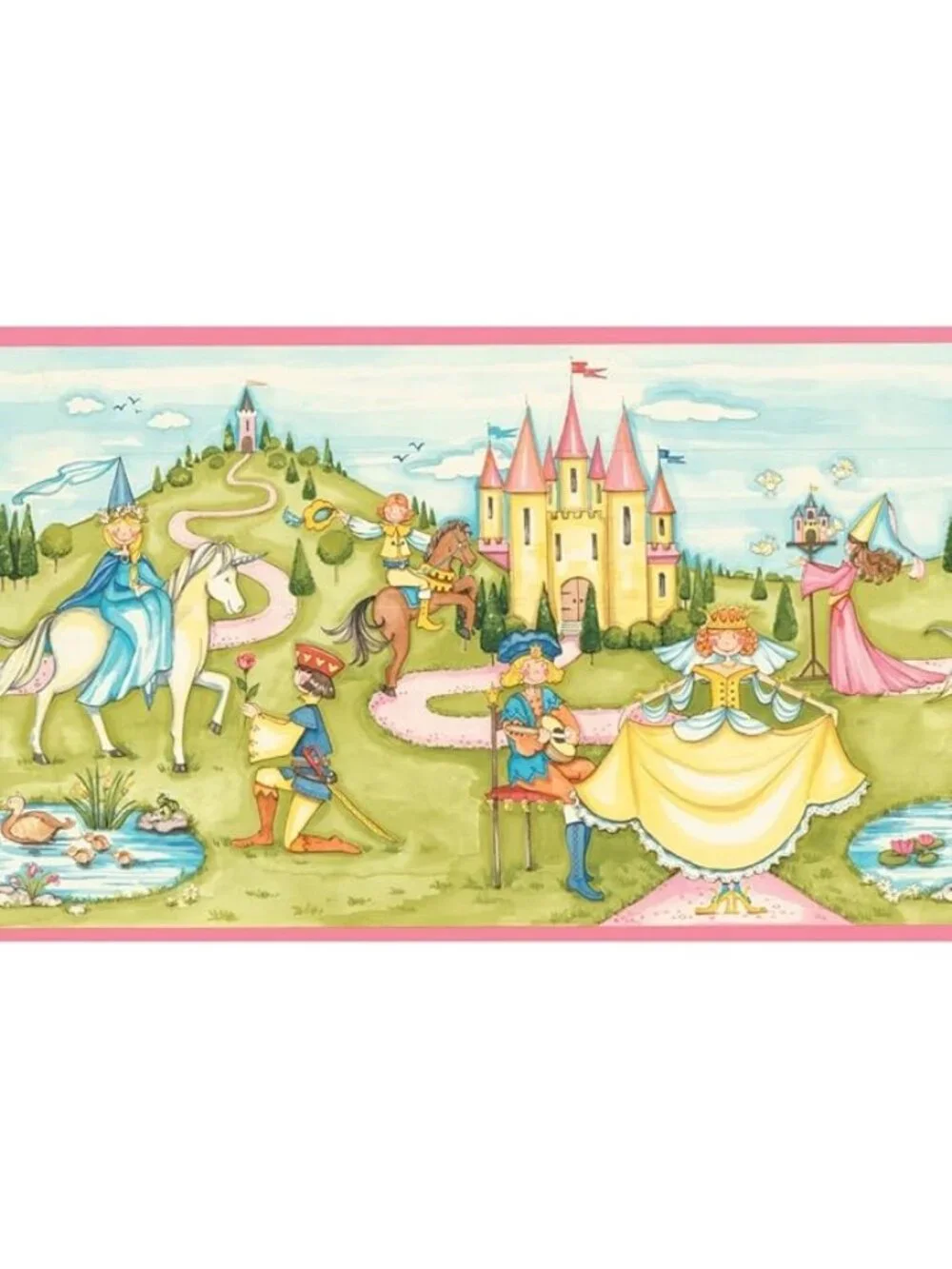 Waverly Princess Prince Queen Castle Unicorn Fairy Tale Wallpaper 5510350